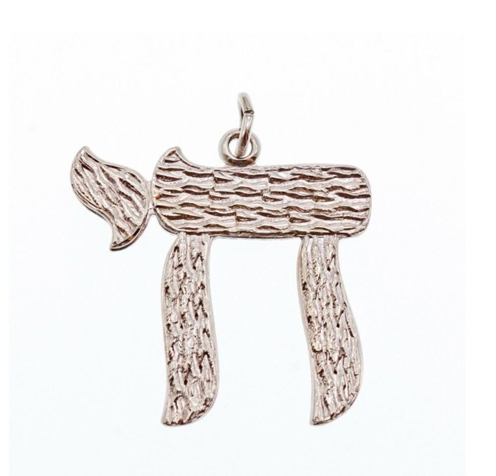 925 Sterling Silver Letter Hai Pendant